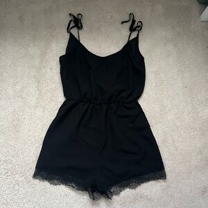 BCBGeneration lace trim romper